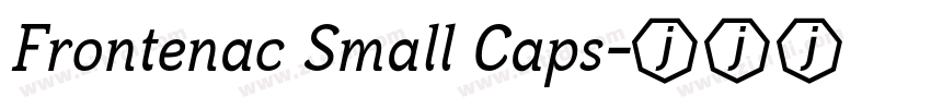 Frontenac Small Caps字体转换